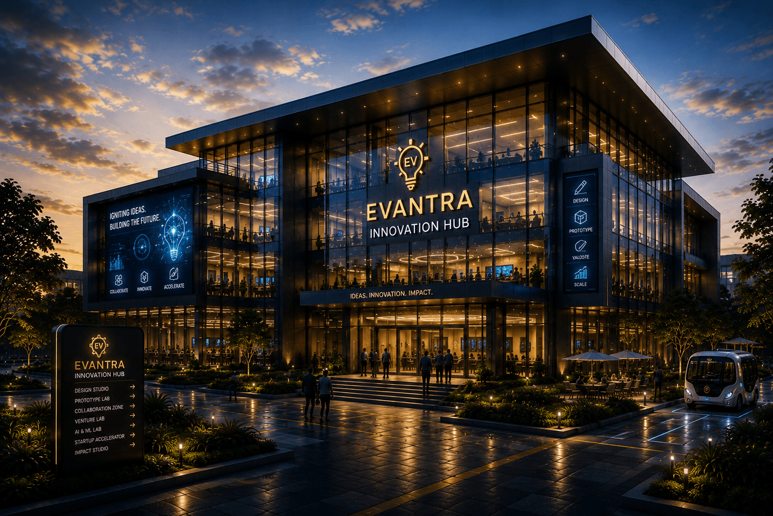 Evantra Innovation Hub inside the Innovation Campus.